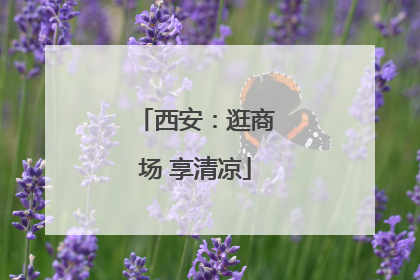 西安：逛商场 享清凉