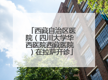 西藏自治区医院（四川大学华西医院西藏医院）在拉萨开诊