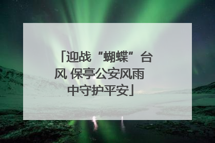 迎战“蝴蝶”台风 保亭公安风雨中守护平安