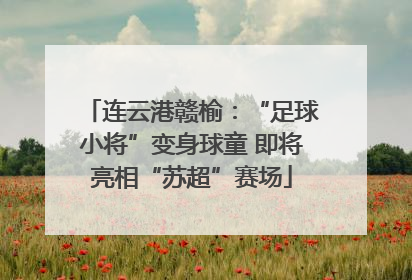 连云港赣榆：“足球小将”变身球童 即将亮相“苏超”赛场