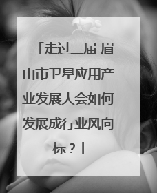 走过三届 眉山市卫星应用产业发展大会如何发展成行业风向标？