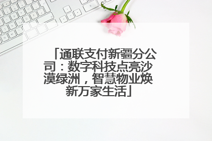 通联支付新疆分公司：数字科技点亮沙漠绿洲，智慧物业焕新万家生活