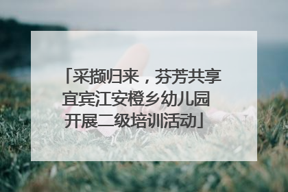 采撷归来，芬芳共享 宜宾江安橙乡幼儿园开展二级培训活动