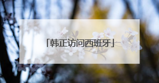 韩正访问西班牙