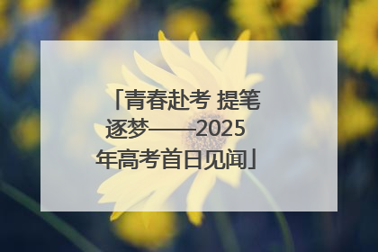青春赴考 提笔逐梦——2025年高考首日见闻