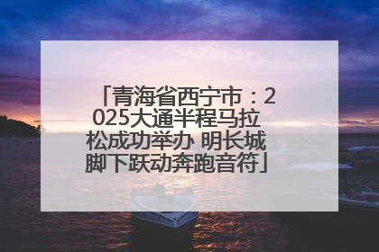 青海省西宁市：2025大通半程马拉松成功举办 明长城脚下跃动奔跑音符
