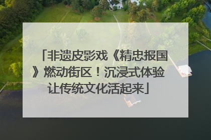 非遗皮影戏《精忠报国》燃动街区！沉浸式体验让传统文化活起来