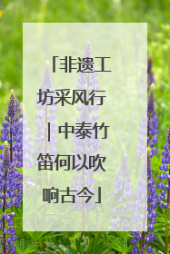 非遗工坊采风行｜中泰竹笛何以吹响古今