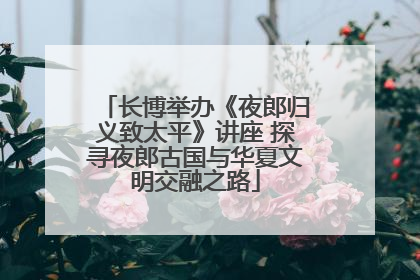 长博举办《夜郎归义致太平》讲座 探寻夜郎古国与华夏文明交融之路