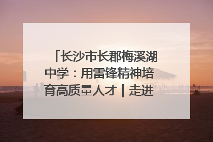 长沙市长郡梅溪湖中学：用雷锋精神培育高质量人才｜走进新时代“雷锋传人 长沙榜样”