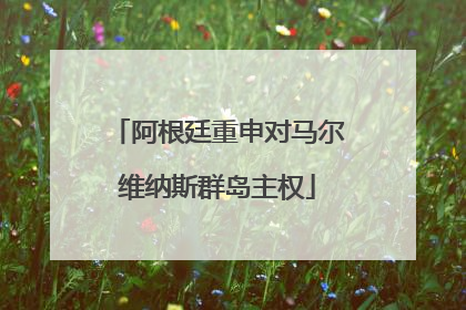 阿根廷重申对马尔维纳斯群岛主权