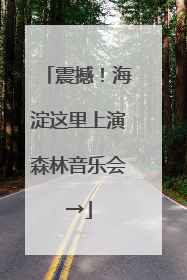 震撼！海淀这里上演森林音乐会→