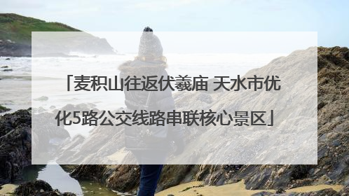 麦积山往返伏羲庙 天水市优化5路公交线路串联核心景区