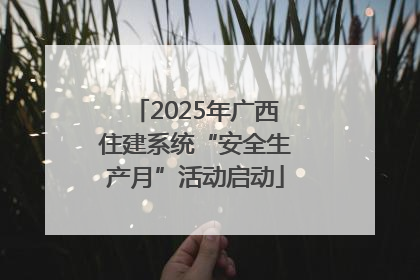 2025年广西住建系统“安全生产月”活动启动