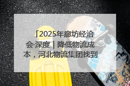 2025年廊坊经洽会·深度｜降低物流成本，河北物流集团找到一把“金钥匙”