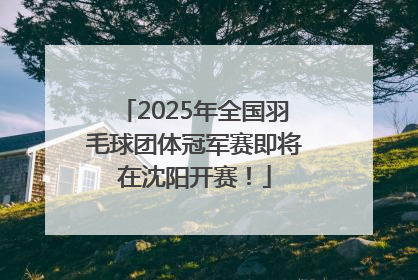 2025年全国羽毛球团体冠军赛即将在沈阳开赛！