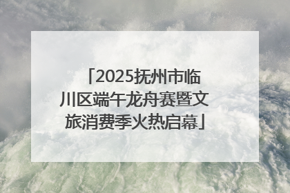 2025抚州市临川区端午龙舟赛暨文旅消费季火热启幕