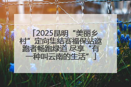 2025昆明“美丽乡村”定向集结赛福保站邀跑者畅跑绿道 尽享“有一种叫云南的生活”