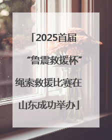 2025首届“鲁震救援杯”绳索救援比赛在山东成功举办
