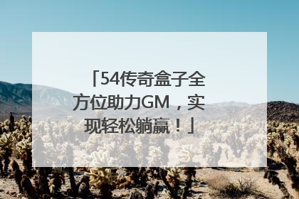 54传奇盒子全方位助力GM，实现轻松躺赢！