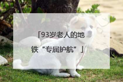 93岁老人的地铁“专属护航”