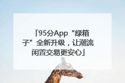 95分App“绿箱子”全新升级，让潮流闲置交易更安心